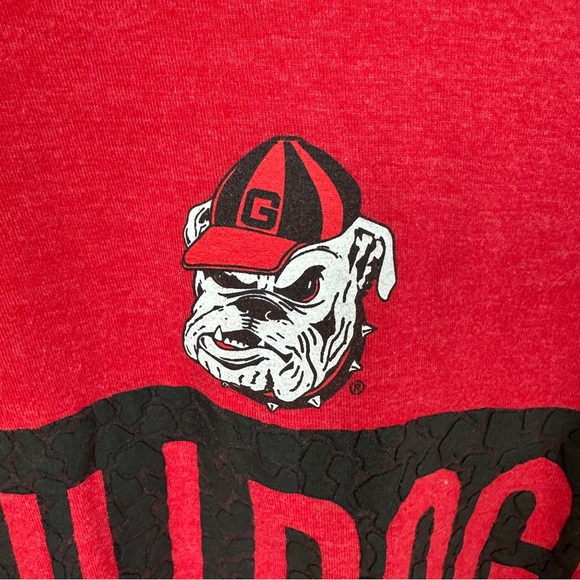 Rivalry Threads Vibrant University of Georgia Bulldogs Red T-shirt Size M - Picture 5 of 11